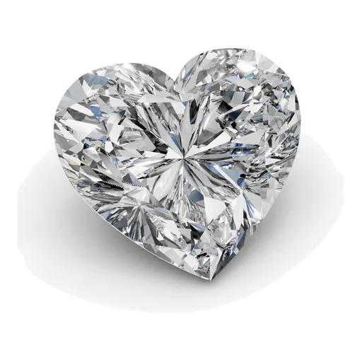 Heart lab-grown diamond