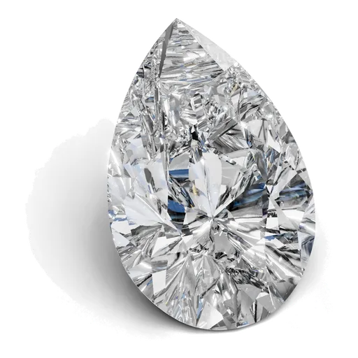 Pear lab-grown diamond
